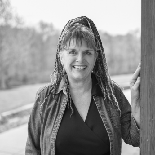 Jana Lee black and white, at Sanctuary of Integration Wellness Center in Northern Kentucky, located at 1515 Cavalry Dr Ste 102, Florence, KY 41042, specializing in massage therapy services.